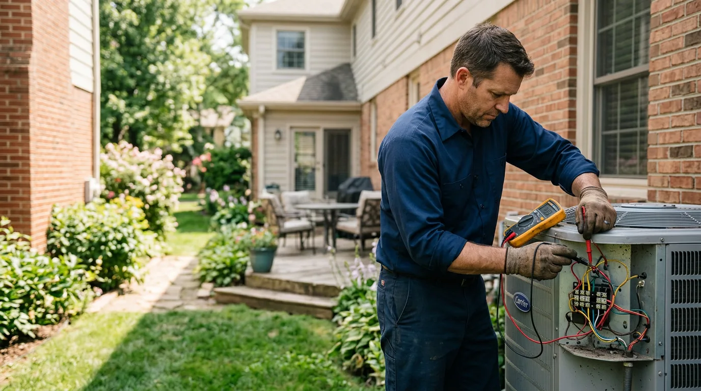 HVAC technician working near Millington, TN